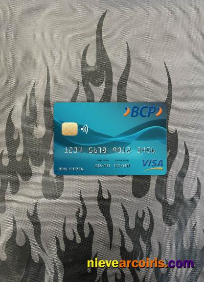 Bolivia Credito bank visa card photolook